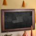 Rayne Mirrors Timber Estate Wall Mounted Chalkboard Wood in Black/Brown | 24 H x 24 W x 0.75 D in | Wayfair B52/18.5-18.5