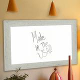 Rayne Mirrors Washed Antique Dry Erase Board Wood in Brown/White | 18 W x 0.75 D in | Wayfair W59/12.5-72.5