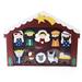 Kurt Adler 10 Piece Wooden Children's Nativity Set Wood in Brown | 10.63 H x 14 W x 1.97 D in | Wayfair N1025