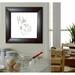 Rayne Mirrors Wall Mounted Dry Erase Board, Leather in Brown/White | 41.75 H x 65.75 W x 1 D in | Wayfair W23/3660