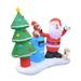 The Holiday Aisle® Santa w/ Mailbox Inflatable Polyester in Blue/Green/Red | 72 H x 84 W x 33 D in | Wayfair CC32341285924F3C91B5DC88BB5B4597