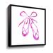 Gemma Violet 'Dance Ballet Slippers Dancing Shoes' - Print Canvas in Pink | 18 H x 18 W x 2 D in | Wayfair 5BE74D9EC72543BA8DC25750B75F50F5
