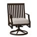 Woodard Seal Cove Swivel Patio Dining Chair w/ Cushion | 37.75 H x 24 W x 26.5 D in | Wayfair 1X0472-48-14Y