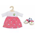 Heless Puppenbekleidungs-Set Alpaka-Kleid mit Espadrilles, 2 teilig, Größe 35-45 cm