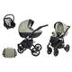 Stroller 3in1 2in1 Isofix pram Set + Accessories Color Selection Mila Black by ChillyKids Oliv 016 2in1 Without Baby seat