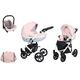 Stroller 3in1 2in1 Isofix pram Set + Accessories Color Selection Mila Black by ChillyKids Pink Pure White 05 2in1 Without Baby seat