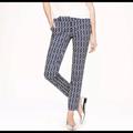 J. Crew Pants & Jumpsuits | J. Crew Cafe Capri Navy Cropped Pants | Color: Blue/Red/White | Size: 4