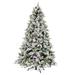 Vickerman 663660 - 5.5' x 40" Flocked Ellis Pine 300 Multi-Colored Lights Artificial Christmas Tree Christmas Tree (S201857LED)