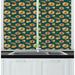 East Urban Home Gerber Daisy Kitchen Curtain Polyester | 39 H x 55 W x 2.5 D in | Wayfair FE1925A035824CE28AD634FD520A54E5