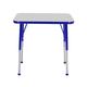 Factory Direct Partners T-Mold Laminate Adjustable Height Open front Desk Laminate/Metal | 30 H x 30 W x 18 D in | Wayfair 12860-GYBL