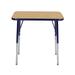 Factory Direct Partners T-Mold Laminate Adjustable Height Open front Desk Laminate/Metal | 30 H x 30 W x 18 D in | Wayfair 12861-OKNV