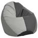 Factory Direct Partners SoftScape Dew Drop Bean Bag Faux Leather/Scratch/Tear Resistant/Water Resistant in Gray | 24 H x 30 W x 30 D in | Wayfair
