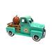 August Grove® Harvest Pickup Truck Metal in Blue | 10 H x 18 W x 8.6 D in | Wayfair 78240C205FBA4E9BB70D77225AD05A45