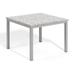 Oxford Garden Travira Outdoor Dining Table Stone/Concrete/Metal in Gray/White | 29.75 H x 40 W x 40 D in | Wayfair TV39TAH
