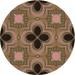 Black/Green 84 x 0.35 in Indoor Area Rug - Trinx Burleigh Geometric Pink/Green/Black Area Rug Polyester/Wool | 84 W x 0.35 D in | Wayfair