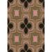 Black/Green 84 x 0.35 in Indoor Area Rug - Trinx Burleigh Geometric Pink/Green/Black Area Rug Polyester/Wool | 84 W x 0.35 D in | Wayfair