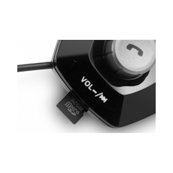 Technaxx FMT1100BT Bluetooth-Freisprechanlage für PKW 2.1 + EDR AVRCP 1.5 HFP A2DP 1.3 MicroSD AUX DSP 28 x 57 x mm Image