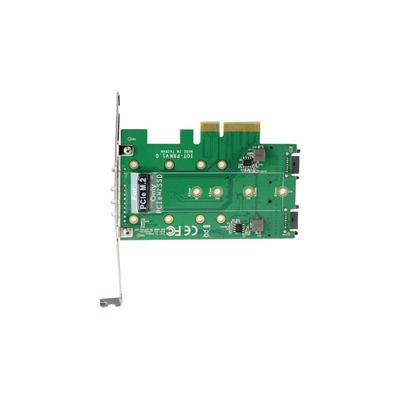 StarTech.com 3PT M.2 SSD Adapter Card 1x PCIe NVMe 2x SATA 3.0 Schnittstellenadapter 6Gb/s