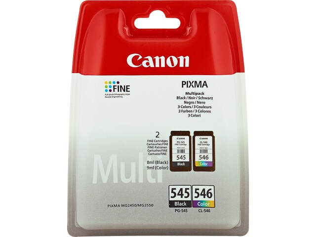 Tinten CANON PG545+CL546 CANON MG2450 TINTE (2) BK+CL Image