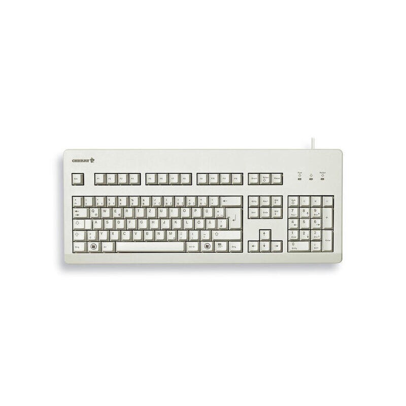 Cherry Classic Line G80-3000 Tastatur PS/2 USB Großbritannien Hellgrau Image