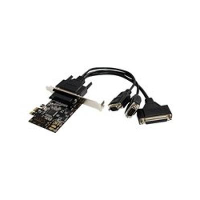 StarTech.com 2S1P PCI Express Schnittstellenkarte PCIe Seriell / Parallel Karte mit Breakout Kabel Adapter