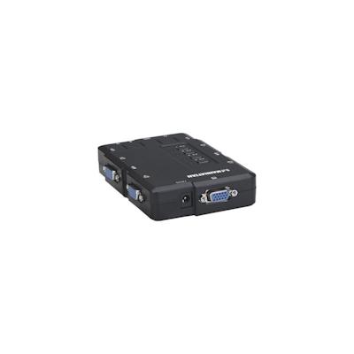 Manhattan 4 Port Compact KVM Switch KVM-/Audio-Switch USB 4 x KVM/Audio 1 lokaler Benutzer