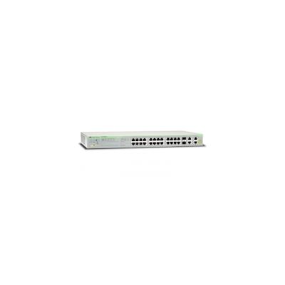 Allied Telesis AT FS750/28PS WebSmart Switch verwaltet 20 x 10/100 PoE + 2 x Kombi-Gigabit-SFP + 2 x 10/100/1000 + 4 x PoE+ Desktop Image