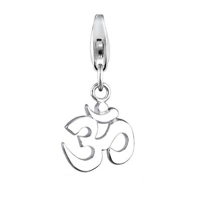 Elli - Om Kraftsymbol Talisman 925 Sterling Silber Charms & Kettenanhänger Damen