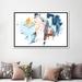 East Urban Home Composite Signal I by June Erica Vess - Wrapped Canvas Painting Print Metal in Blue/White | 40 H x 60 W in | Wayfair