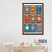 East Urban Home Planet Series Collage IV Framed Art Canvas in Blue/Brown | 40" H x 26" W x 1.5" D | Wayfair 62C4C38B4CAC465F8982DBDFF5C468A4