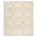 White 24 x 1 in Area Rug - Tufenkian Cloister Geometric Hand-Knotted Beige/Gray Area Rug Silk/Wool | 24 W x 1 D in | Wayfair 1000T27....0203