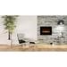 Amantii Recessed Wall Mounted Electric Fireplace in Black | 23 H x 35.5 W x 6.13 D in | Wayfair WM-FM-26-3623-BG-ICE