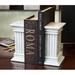 Designs by Marble Crafters Renaissance Marble Bookends Marble in White | 7.25 H x 5 W x 3 D in | Wayfair BE40-PW