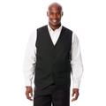 Men's Big & Tall KS Signature Easy Movement® 5-Button Suit Vest by KS Signature in Black (Size 72)