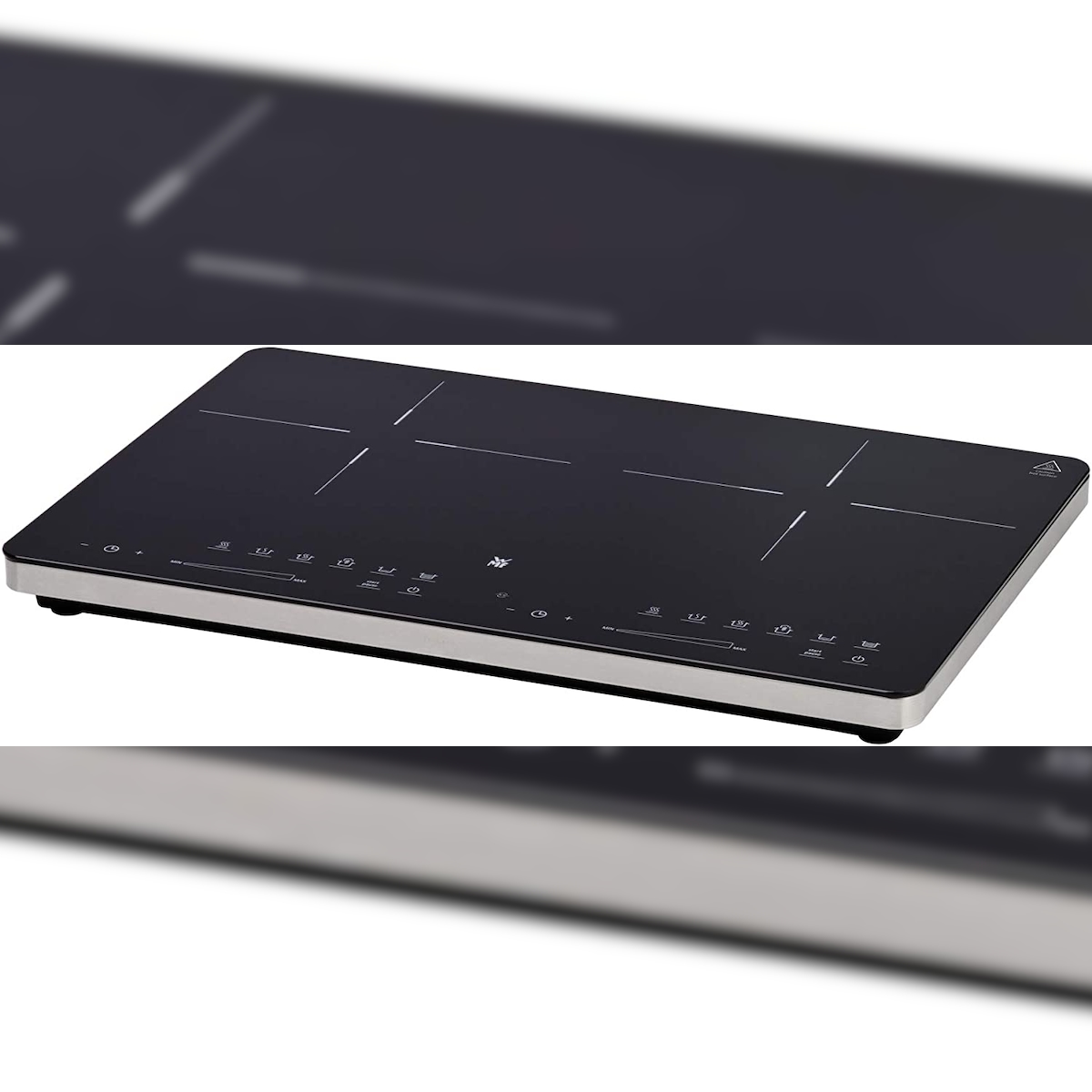 WMF Doppel Induktionskochfeld Kult X, 59 x 38,5 x 4,8 cm, cromargan®, schwarz Image