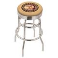 Holland Bar Stool NCAA Bar & Counter Stool Plastic/Acrylic/Leather/Metal/Faux leather in Gray | 30 H x 18 W x 18 D in | Wayfair L7C3C25Indn-HD