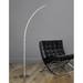 Orren Ellis Roxie 66" LED Arched Floor Lamp Metal in Gray | 66 H in | Wayfair F651308EA3C84F328D31BF1A3F9786E9