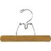 Rebrilliant Waldo Clamp Wood Non-Slip Hanger for Skirt/Pants Wood in Brown | 5 H x 9 W in | Wayfair 500565-100