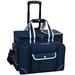Picnic at Ascot Ultimate Insulated Picnic Rolling Cooler Cotton Canvas in Black | 17.5 H x 17.5 W x 16 D in | Wayfair 259-BLB