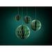 The Holiday Aisle® Miriam Deco Set of 12 Ball Ornament Fabric in Green | 3.5 H x 5 W x 5 D in | Wayfair 65910F2C879749528CCA9854452807C6