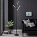 AllModern Rivera 74.5" LED Tree Floor Lamp Metal in Black | 74.5 H x 21 W x 21 D in | Wayfair C3973181AD604B5D99AED9B00569FABA