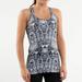 Lululemon Athletica Tops | Lululemon Cool Racerback White Black Glacier Lace | Color: Black/White | Size: 4