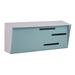 Modern Mailbox Modern Wall Mounted Mailbox Aluminum in White | 6 H x 14.25 W x 4 D in | Wayfair TTWhiteRobinEgg