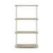 Rebrilliant Hadriana 43.7" H x 23.6" W Plastic Etagere Bookcase Wood/Plastic in White | 43.7 H x 23.6 W x 11.6 D in | Wayfair