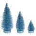 Vickerman 660010 - 3"-5"-7" Baby Blue Glitt Oval Tree 3/Set (LS190332) Christmas Decorative Tree