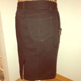 Gucci Skirts | Gucci Black Denim Gg Skirt | Color: Black | Size: 6