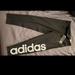 Adidas Pants & Jumpsuits | Adidas 3/4 Mid Rise Logo Tight Leggings Nwt Size S | Color: Black | Size: S