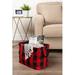 Gracie Oaks Coleto Buffalo Check Fabric Bin Fabric in Red/Black | 12 H x 10 W x 16 D in | Wayfair 0AC9F76DB24245E5A4F82F8F7D83666D