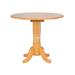Sunset Trading Oak Selections Round Drop Leaf Pub Table In Light Oak Finish - Sunset Trading DLU-TPD4242CB-LO