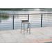 Stone Indoor/Outdoor Stain-Steel Rope Barstool, Seat And Back With Rope Weaving And Stain-Steel - Whiteline Modern Living BS1597-WBAC